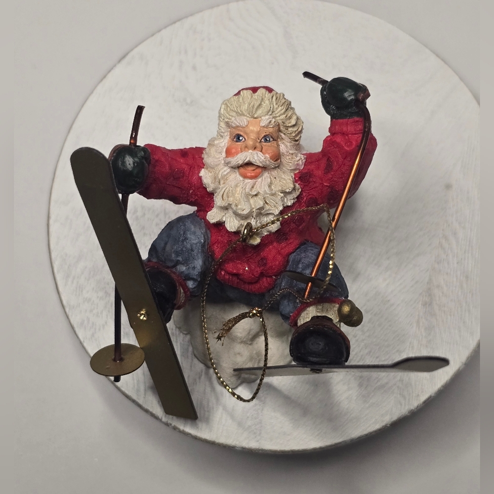 Festive Santa Skiing Holiday Decoration Ornament [ Read Details ]
